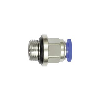 Gerade Steckverschraubung Blaue Serie mini, M3 a., Schlauch-Ø 4
