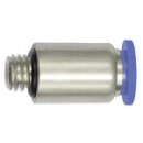 Gerade Steckverschraubung Blaue Serie mini, rund, M6