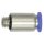 Gerade Steckverschraubung Blaue Serie mini, rund, M6