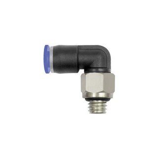 L-Steckverschraubung Blaue Serie mini, drehbar, M5