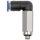 L-Steckverschraubung Blaue Serie mini, lang, drehbar, M3