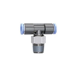T-Steckverschraubung Blaue Serie mini, drehbar, R 1/8