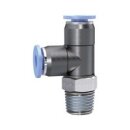 T-Steckverschraubung Blaue Serie mini, L-Form, drehbar, R...