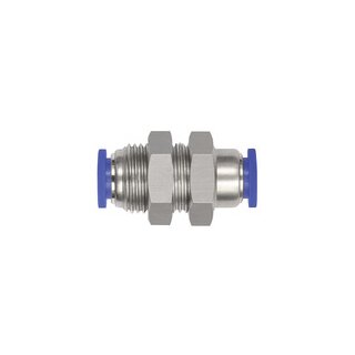 Schott-Steckverbindung Blaue Serie mini, M12x1,0, Schlauch-Ø 6