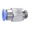 Gerade Steckverschraubung Blaue Serie selbstabsper., G...