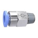 Gerade Steckverschraubung Blaue Serie, selbstabsper., R...