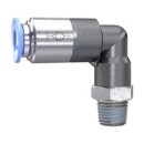 L-Steckverschraubung Blaue Serie, selbstabsperrend, R 1/4...
