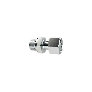 Einstellbare gerade Einschraubverschraubung, G 3/4a., Rohr-AØ20mm, Stahl verz.