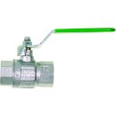 Trinkwasserkugelhahn 2 x IG R 1/2 MS Ni DIN
 DVGW