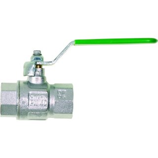 Trinkwasserkugelhahn 2 x IG R 2 MS Ni DIN
 DVGW