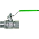 Trinkwasserkugelhahn IG x AG R 3/8 MS Ni DIN
 DVGW