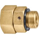GEKA Drehnippel für Trinkwasser AG G 1/2 x IG G 3/4
 MS