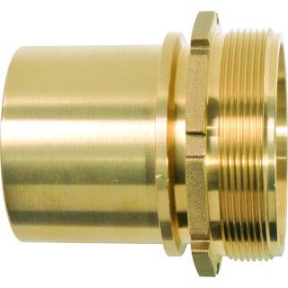 Schlauchstutzen TW AG G 1 1/2 MS glatt m.
 Bund