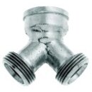 GEKA plus-Abzweigstück IG G 3/4 - 2 x AG G 3/4 MS