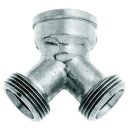 GEKA plus-Abzweigstück IG x AG x AG G 3/4 MS
 Cr