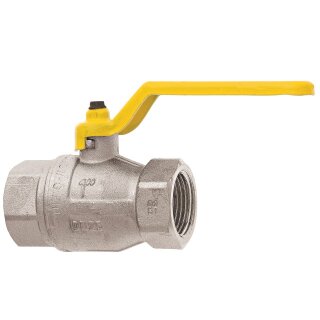 Gas-Kugelhahn 2 x IG R 3/4 MS Ni DIN DVGW