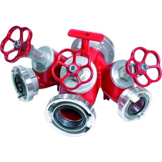 Verteiler STORZ m. Ventilabsperrungen 2½ - 2 - 2½ -
 2