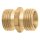 GEKA plus-Gasschweiß-Gewindenippel 2 x AG G 3/8 links MS m.
 Sechskant