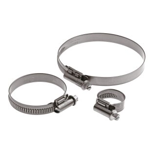 GEKA-Schlauchschelle W5 80-100mm x 12mm breit 1.4401 DIN 3017