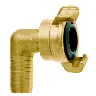 GEKA plus Winkelschlauchstück 360 90° 3/4 - 19mm MS drehbar