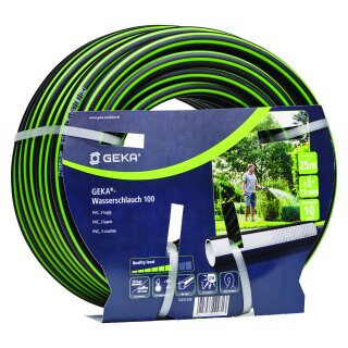 GEKA Wasserschlauch 100 1/2 25m-Rolle PVC 3-lagig
