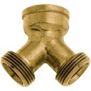 GEKA plus-Abzweigstück IG G 3/4 - 2 x AG G 3/4 MS