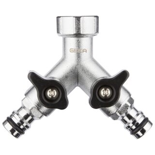 GEKA plus-Zweiwegeventil Stecksystem IG G 3/4 MS Cr IG
 24,66mm