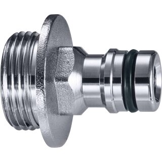 GEKA plus-Anschlussstecker soft rain AG G 3/4 MS Cr
 EAN