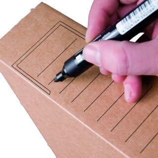 SBP ARCHIV-ABLAGEBOX, 315x65x233mm, wiederverschließbar, braun, VE 25 Stück