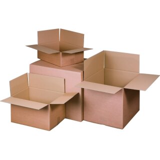 Versandkarton, 395x295x90 mm, 1-wellig, braun