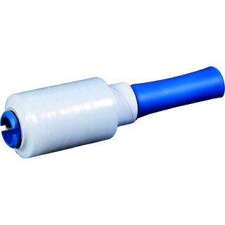 SBP-MINI-ABROLLER FÜR STRETCHFOLIE, 100mm,blau, Kunststoff, VE 12 Stück
