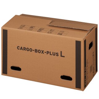 Umzugskarton CargoBox Plus L, braun, 64x34x36cm, 2-wellig