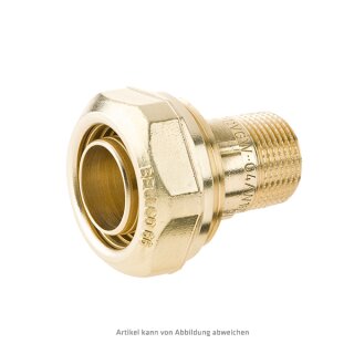 Übergangsstück mit Außengewinde 3/4" für Kunststoffrohrabmessung 28x4 mm - VE 5 Stück