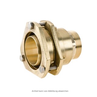 Übergangsstück mit Außengewinde 2" als Flanschverbinder für Kunststoffrohrabmessung 75x6,8/6,9 mm - VE 1 Stück