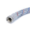 Panzerschlauch - Flexschlauch, verzinkter Stahldraht, EPDM, DN19, 500 mm, 3/4"ÜM x 3/4"ÜM 90° Bogen