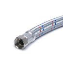 Panzerschlauch - Flexschlauch, verzinkter Stahldraht, EPDM, DN19, 300 mm, 3/4"ÜM x G 3/4"AG
