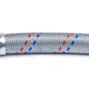 Panzerschlauch - Flexschlauch, verzinkter Stahldraht, EPDM, DN19, 300 mm, 3/4"ÜM x G 3/4"AG