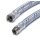 Panzerschlauch - Flexschlauch, verzinkter Stahldraht, EPDM, DN19, 300 mm, 3/4"ÜM x G 3/4"AG