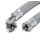 Panzerschlauch - Flexschlauch, verzinkter Stahldraht, EPDM, DN19, 300 mm, G 3/4"AG x 3/4"ÜM 90°