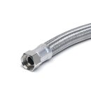Panzerschlauch - Flexschlauch, verzinkter Stahldraht, EPDM, DN19, 500 mm, G 3/4"AG x 3/4"ÜM 90°
