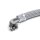 Panzerschlauch - Flexschlauch, verzinkter Stahldraht, EPDM, DN19, 500 mm, G 3/4"AG x 3/4"ÜM 90°