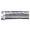 Panzerschlauch - Flexschlauch, verzinkter Stahldraht, EPDM, DN19, 2000 mm, G 3/4"AG x 3/4"ÜM 90°