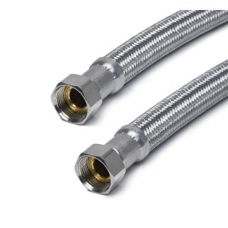 Panzerschlauch - Flexschlauch Trinkwasser nach W543, Edelstahl, PE-HD, DN19, 1000 mm, 3/4"ÜM x 3/4"ÜM